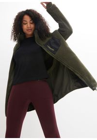 bonprix - Bluza z polaru baranka. Kolor: zielony. Materiał: polar #1