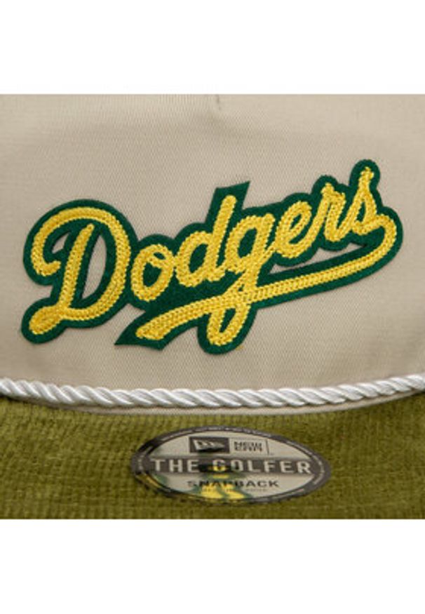 New Era Czapka z daszkiem Cord Golfer La Dodgers 60435062 Beżowy. Kolor: beżowy. Materiał: materiał