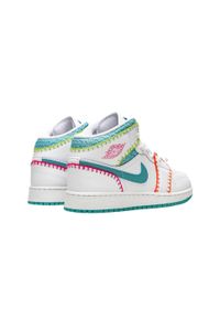 Buty do chodzenia dla dorosłych Air Jordan 1 Mid Multi Knit. Kolor: niebieski. Sport: turystyka piesza #2