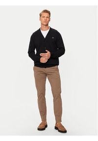 GANT - Gant Kardigan 8030556 Czarny Regular Fit. Kolor: czarny. Materiał: bawełna #3