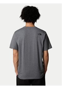 The North Face T-Shirt Easy NF0A8A6C Szary Regular Fit. Kolor: szary. Materiał: syntetyk, bawełna #2