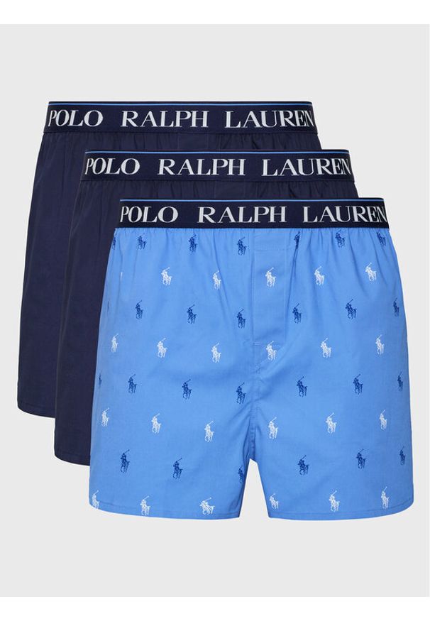 Polo Ralph Lauren Komplet 3 par bokserek 714866472002 Kolorowy. Materiał: bawełna. Wzór: kolorowy