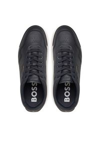 BOSS Sneakersy Titanium SL 50542099 Granatowy. Kolor: niebieski. Materiał: skóra #6