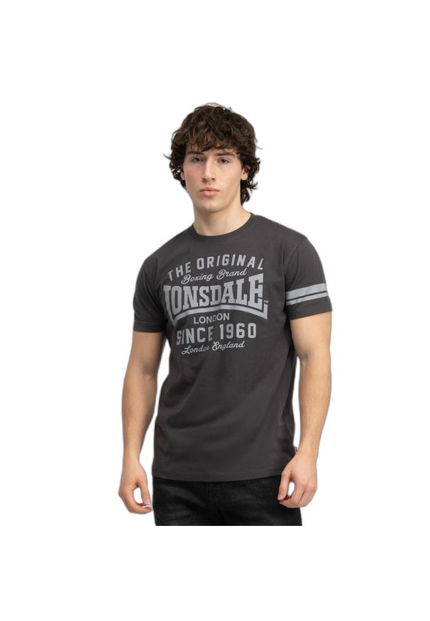 Koszulka Lonsdale Winnard. Kolor: szary, wielokolorowy, brązowy