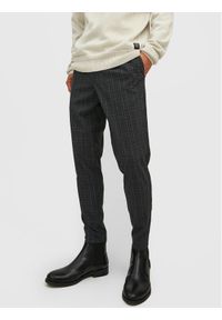 Jack & Jones - Jack&Jones Spodnie materiałowe Stace 12212970 Szary Regular Fit. Kolor: szary. Materiał: wiskoza, materiał