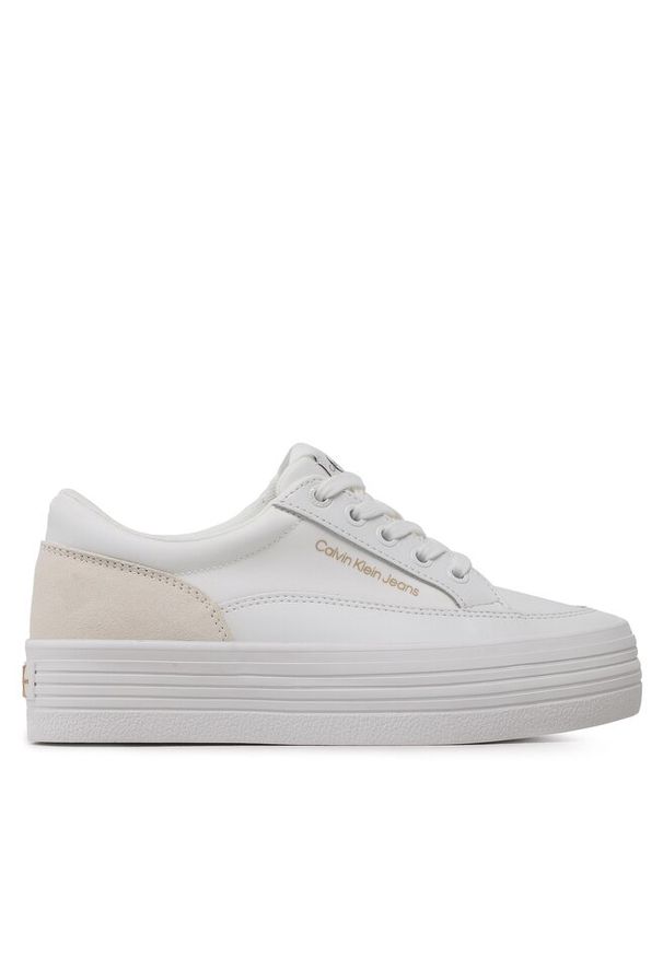 Sneakersy Calvin Klein Jeans. Kolor: biały