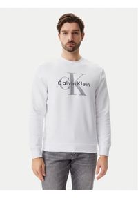 Calvin Klein Jeans Bluza LV040BM801 Biały Regular Fit. Kolor: biały. Materiał: bawełna #1