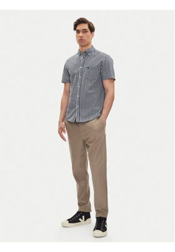 Mustang Koszula Gilroy 1016463 Niebieski Slim Fit. Kolor: niebieski. Materiał: bawełna