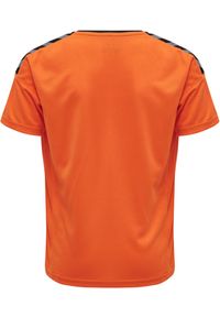 Koszulka sportowa T-shirt Hummel Authentic Kids Poly Jersey. Kolor: czarny, pomarańczowy, wielokolorowy. Materiał: jersey. Sport: fitness #2