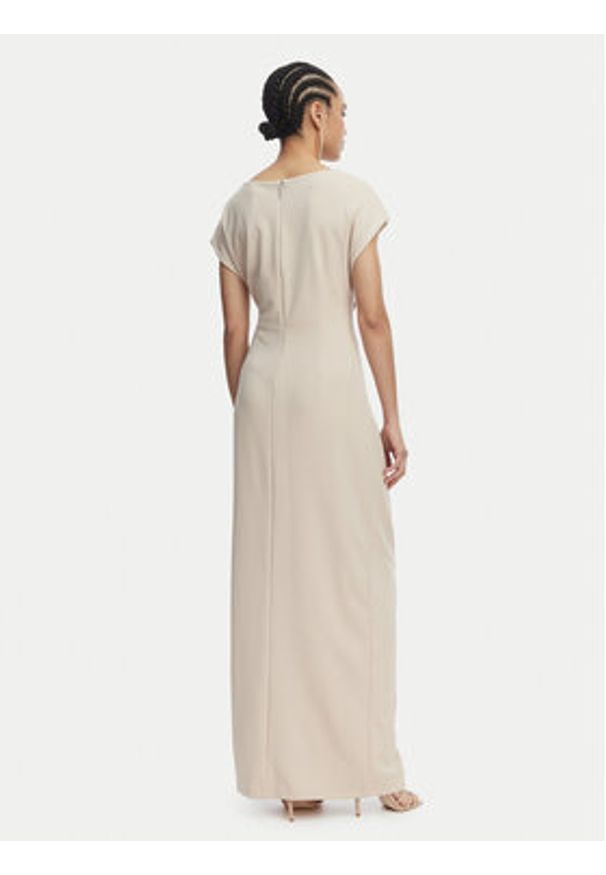 Joseph Ribkoff Sukienka wieczorowa 261713 Beżowy Slim Fit. Kolor: beżowy. Materiał: syntetyk. Styl: wizytowy