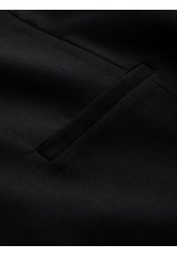 Ombre Clothing - Kamizelka męska garniturowa bez klap - czarna V4 OM-BLZV-0112 - XL. Kolor: czarny. Materiał: materiał, poliester. Wzór: gładki #9