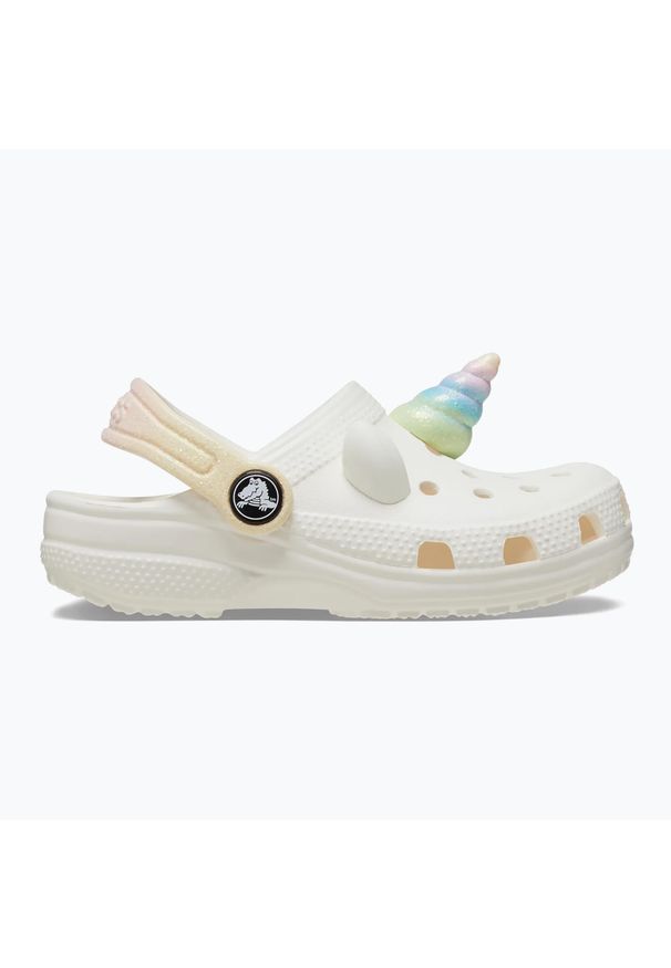 Klapki dziecięce Crocs Classic IAM Rainbow Unicorn CgT. Kolor: biały