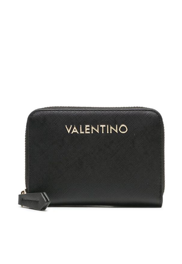 VALENTINO - Valentino Mały Portfel Damski Zero VPS7B3137 Czarny. Kolor: czarny. Materiał: skóra