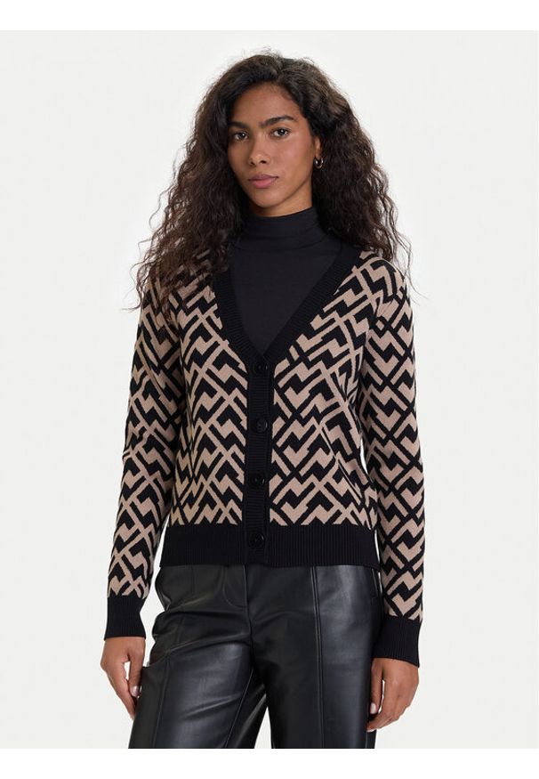 Vero Moda Kardigan Aria 10314507 Czarny Regular Fit. Kolor: czarny. Materiał: syntetyk