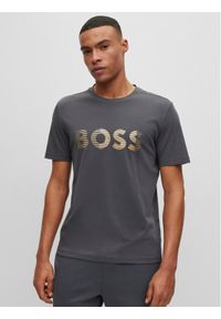BOSS - Boss T-Shirt 50494106 Szary Regular Fit. Kolor: szary. Materiał: bawełna