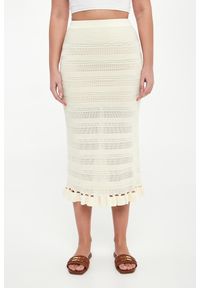 Twinset Milano - Spódnica ażurowa midi TWINSET. Wzór: ażurowy #3