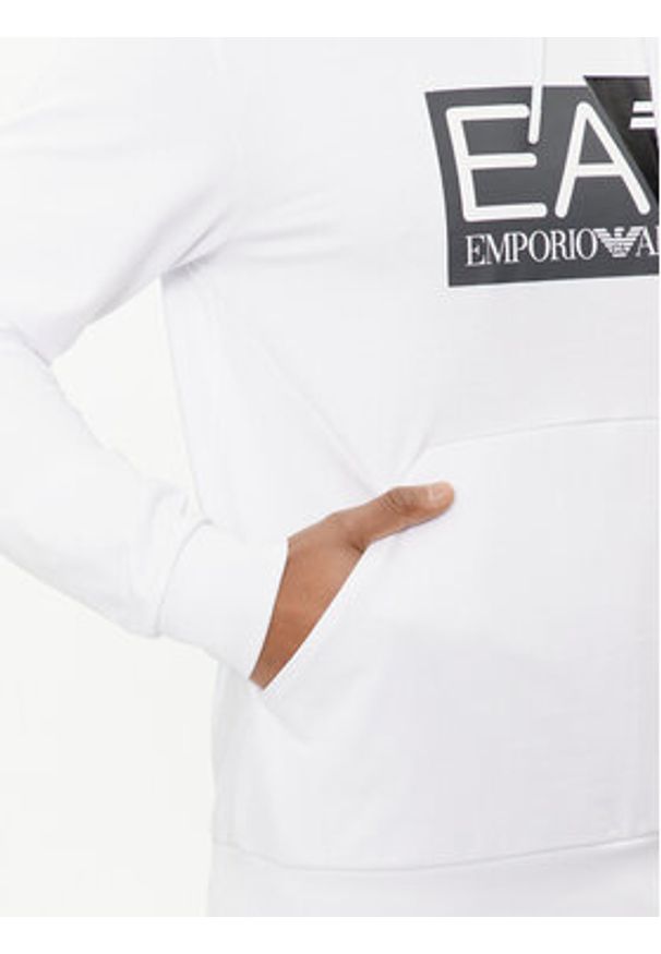 EA7 Emporio Armani Bluza 3DPM62 PJ05Z 1100 Biały Regular Fit. Kolor: biały. Materiał: bawełna