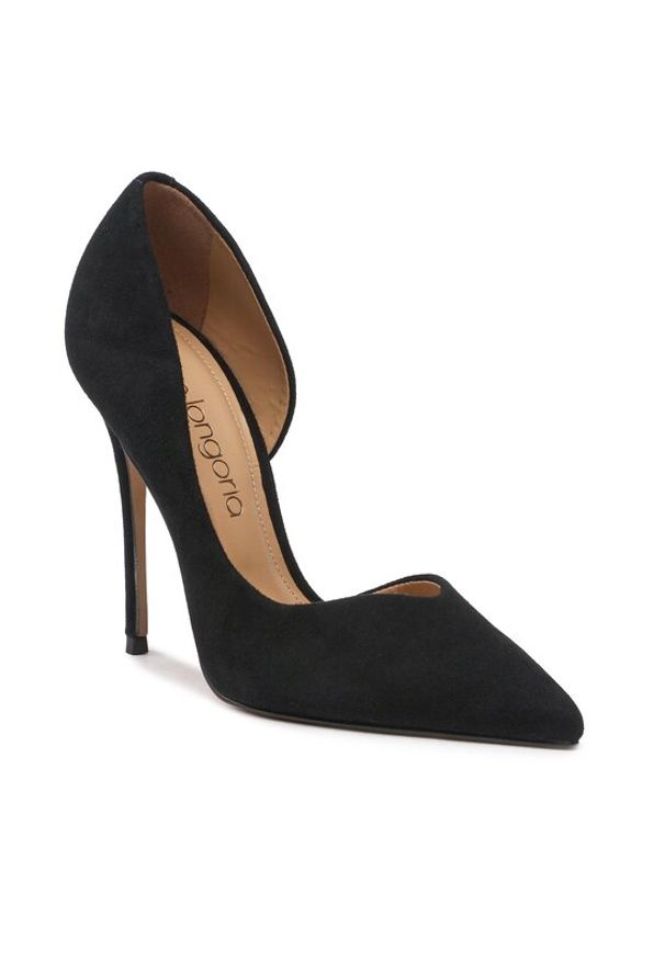 Eva Longoria Szpilki EL-05-07-000954 Czarny. Kolor: czarny. Materiał: zamsz, skóra. Obcas: na szpilce