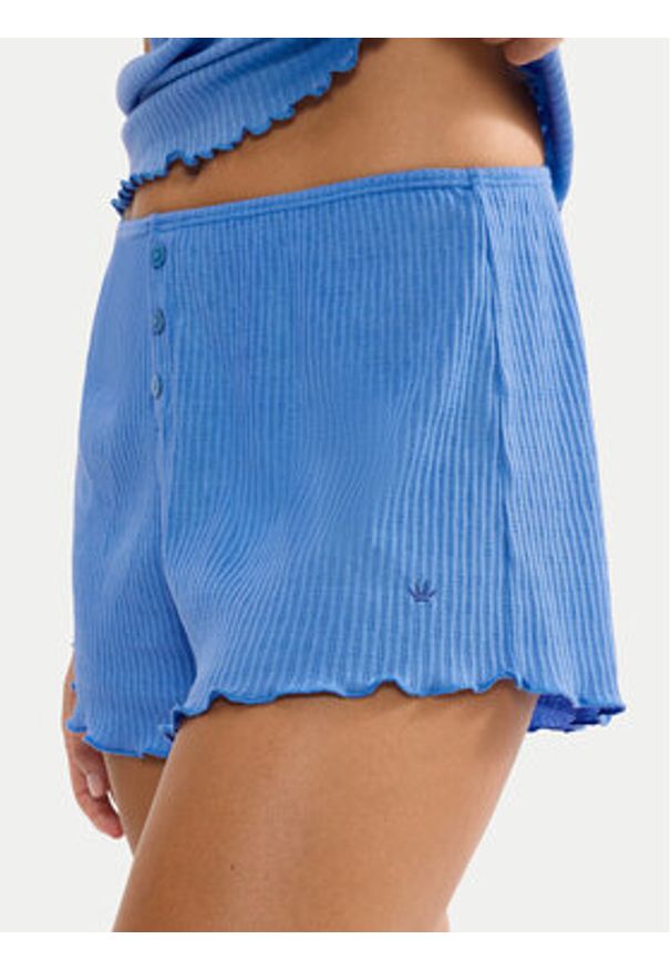 Triumph Szorty piżamowe Mix & Match 10227205 Niebieski Regular Fit. Kolor: niebieski. Materiał: bawełna