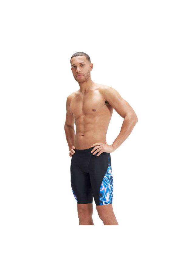 Spodenki kąpielówki męskie Speedo Allover. Kolor: wielokolorowy, niebieski, czarny. Materiał: lycra, poliester