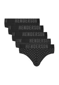 Henderson Komplet 5 par slipów Optic 43186 Czarny. Kolor: czarny. Materiał: bawełna #5