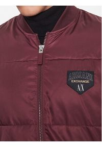 Armani Exchange Kurtka bomber 6RZB23 ZNJ7Z 14AU Bordowy Regular Fit. Kolor: czerwony. Materiał: syntetyk