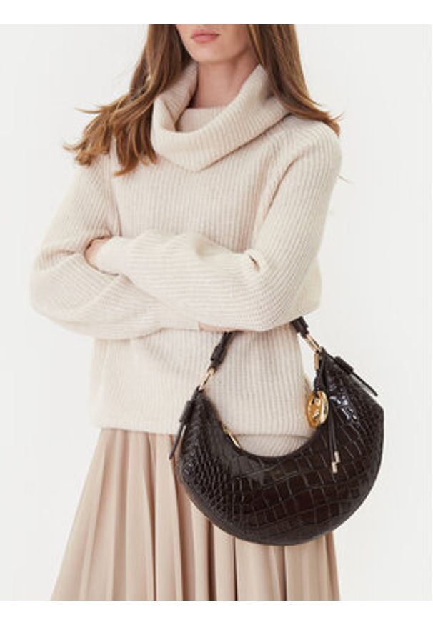 MICHAEL Michael Kors Torebka 30F5GQ4L6E Brązowy. Kolor: brązowy. Materiał: skórzane