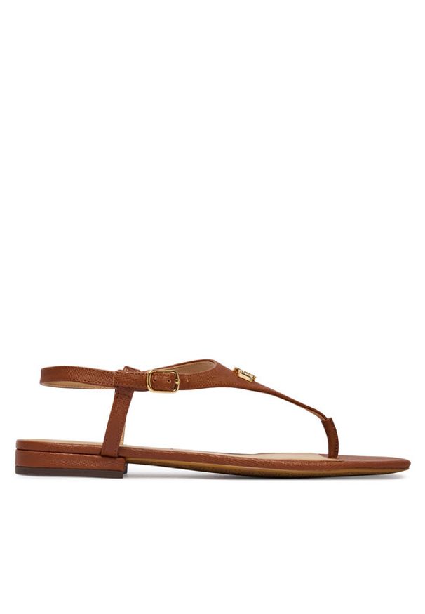 Lauren Ralph Lauren - LAUREN RALPH LAUREN Sandały 802982881001 Brązowy. Kolor: brązowy. Materiał: skóra