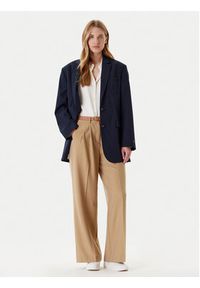 TOMMY HILFIGER - Tommy Hilfiger Marynarka Elevated WW0WW46808 Granatowy Relaxed Fit. Kolor: niebieski. Materiał: bawełna #7