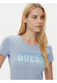 Guess T-Shirt W5GI14 J1314 Niebieski Regular Fit. Kolor: niebieski. Materiał: bawełna #3