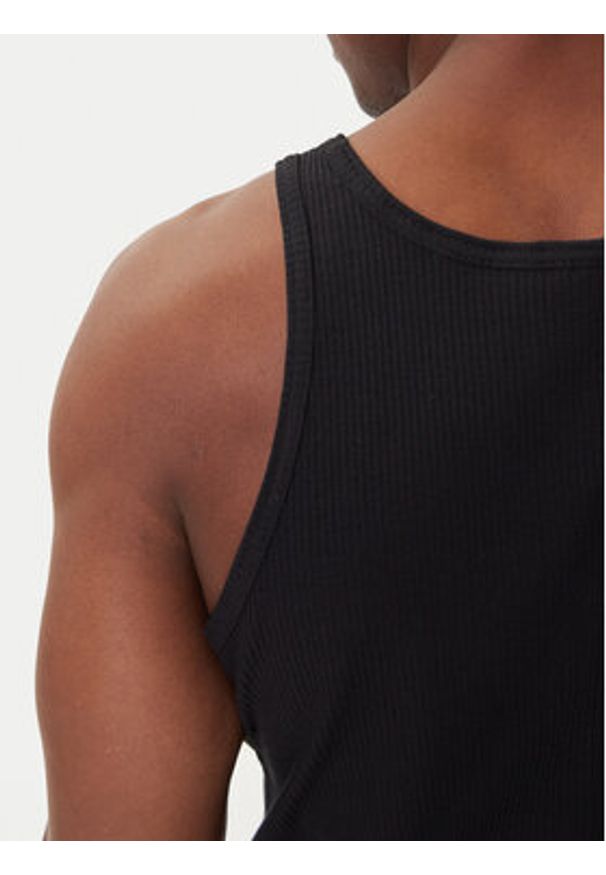 Adidas - adidas Tank top Trefoil Essentials KA0648 Czarny Regular Fit. Kolor: czarny. Materiał: bawełna