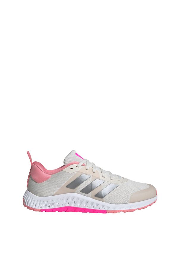 Adidas - Buty treningowe Everyset. Okazja: na co dzień. Kolor: szary, biały, wielokolorowy, różowy. Materiał: materiał. Sport: fitness