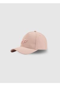4f - 4F Czapka z daszkiem strapback damska - różowa XS/S (56cm). Kolor: różowy. Materiał: materiał, bawełna. Sezon: lato. Styl: casual, sportowy #1