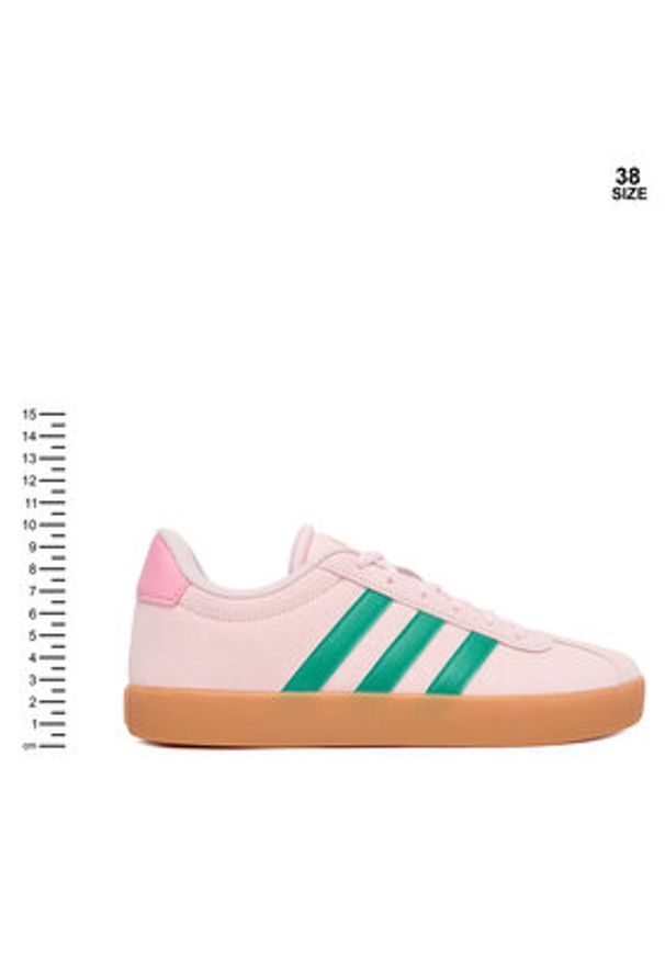 Adidas - adidas Sneakersy Vl Court 3.0 KI9260 Różowy. Kolor: różowy. Materiał: skóra, zamsz