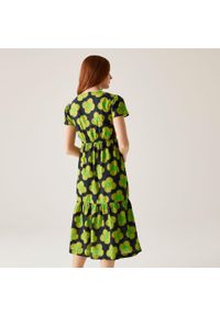 Regatta - Sukienka casual damska Orla Kiely Tiered Midi. Kolor: niebieski. Materiał: bawełna