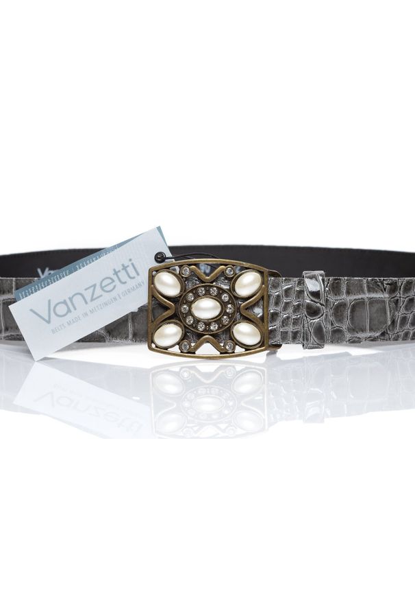 Vanzetti - DAMSKI PASEK VANZETTI PASEK SKÓRZANY SOPO-VAN902 770 40mm Ledergürtel Q. 6186(6250). Materiał: skóra