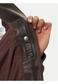 Levi's® Kurtka skórzana Clayton 003AU-0000 Brązowy Regular Fit. Kolor: brązowy. Materiał: skóra #6