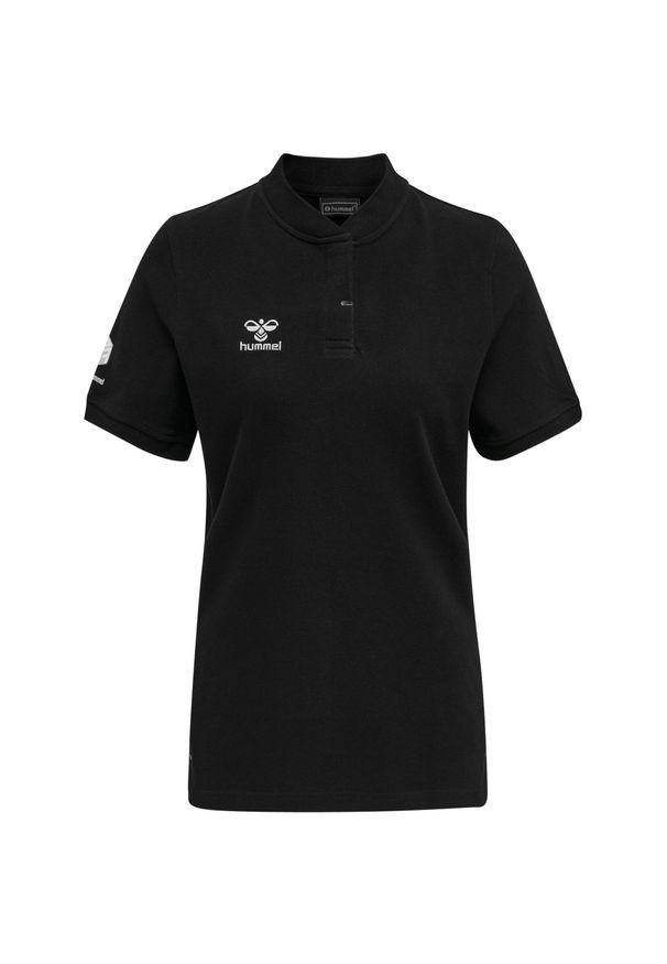 Damska koszulka polo Hummel Move Grid. Okazja: na co dzień. Typ kołnierza: polo. Kolor: czarny. Styl: sportowy, elegancki, casual