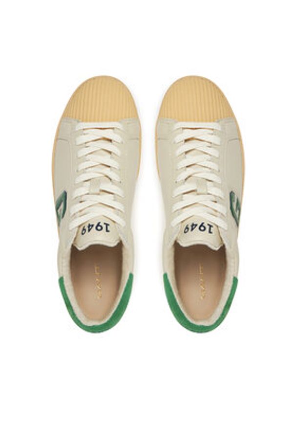 GANT - Gant Sneakersy Prepus 30639902 Beżowy. Kolor: beżowy. Materiał: skóra