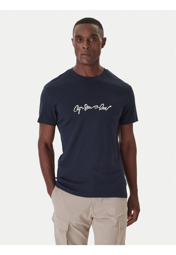 G-Star RAW - G-Star Raw T-Shirt G-Script D25150-C812 Biały Regular Fit. Kolor: biały. Materiał: bawełna