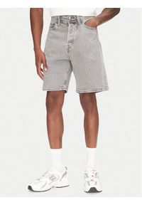 Jack & Jones - Jack&Jones Szorty jeansowe Tony 12269489 Szary Loose Fit. Kolor: szary. Materiał: bawełna