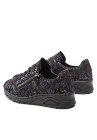 Rieker Sneakersy N3302-90 Czarny. Kolor: czarny. Materiał: materiał