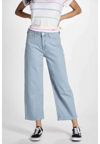 Lee - LEE WIDE LEG DAMSKIE SPODNIE JEANSOWE L30SEZNG