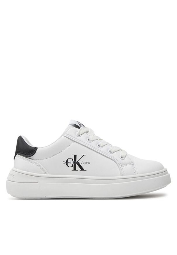 Calvin Klein Jeans Sneakersy V3X9-80876-1355 M Biały. Kolor: biały. Materiał: skóra