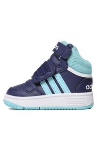 Adidas - adidas Buty Hoops Mid Shoes IF5314 Niebieski. Kolor: niebieski. Materiał: materiał #7