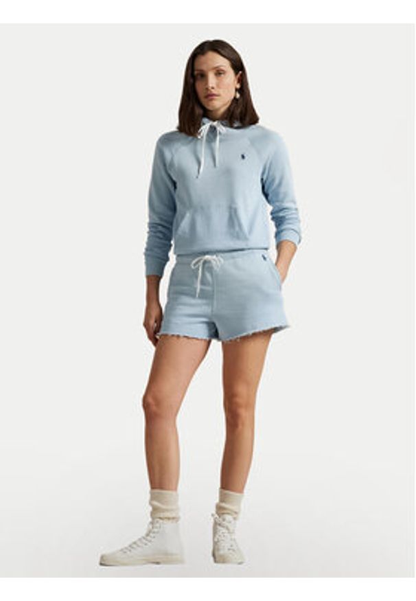 Polo Ralph Lauren Bluza 211935583013 Błękitny Regular Fit. Typ kołnierza: polo. Kolor: niebieski. Materiał: bawełna