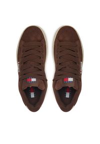 Tommy Jeans Sneakersy Skater EM0EM01503 Brązowy. Kolor: brązowy. Materiał: zamsz, skóra #4