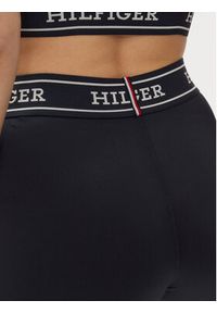 TOMMY HILFIGER - Tommy Hilfiger Legginsy Monotype WW0WW41512 Granatowy Slim Fit. Kolor: niebieski. Materiał: syntetyk #5