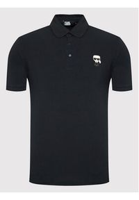 Karl Lagerfeld - KARL LAGERFELD Polo 745022 500221 Granatowy Regular Fit. Typ kołnierza: polo. Kolor: niebieski. Materiał: bawełna #5