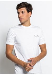 Koszulka męska Armani Exchange (3KZTGB ZJBVZ 1100). Kolor: biały